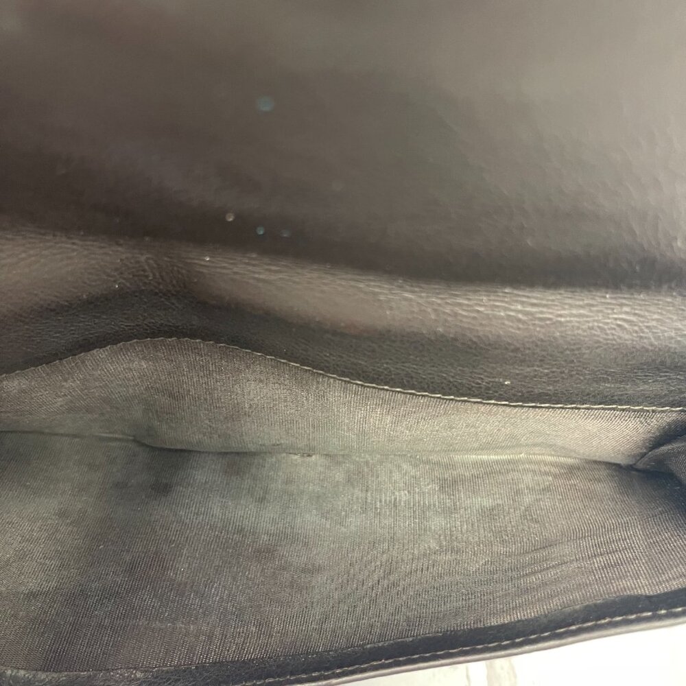 Yves Saint Laurent Vintage Muse Long Wallet in Black Calfskin Leather - Preowned - Picture 7 of 11